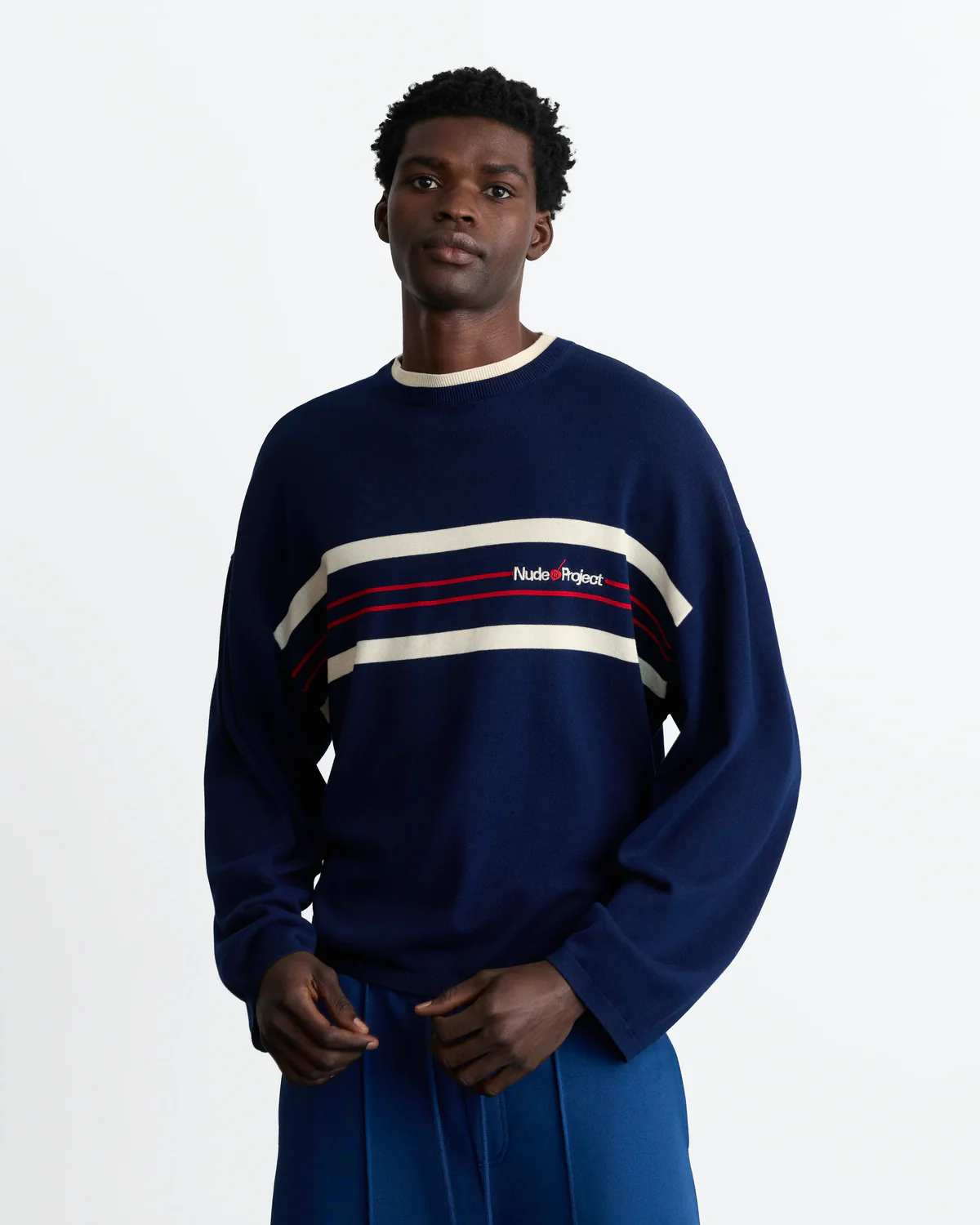 Smith Knit Sweater Navy