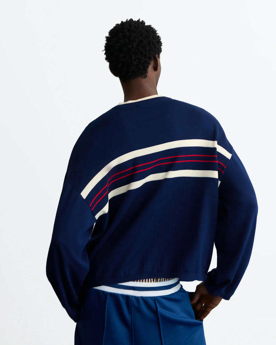 Smith Knit Sweater Navy