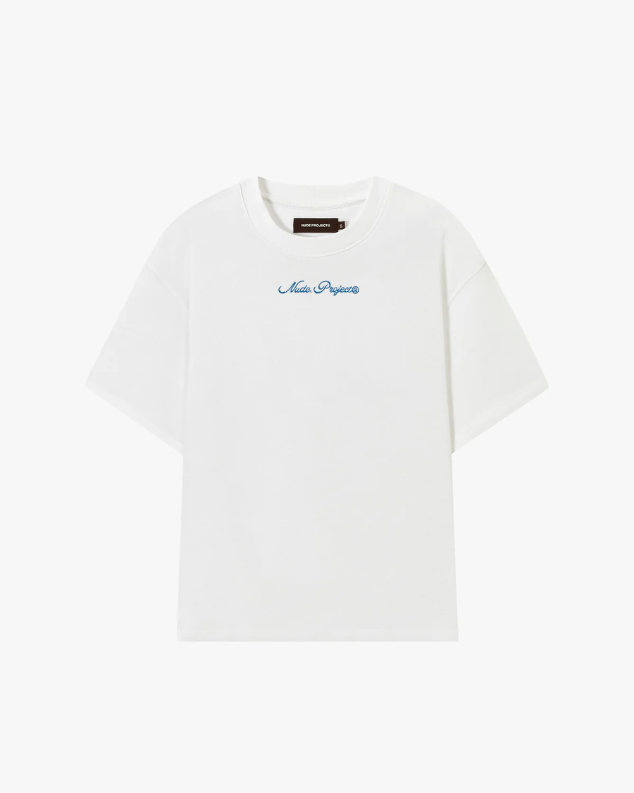 Peach Tee White