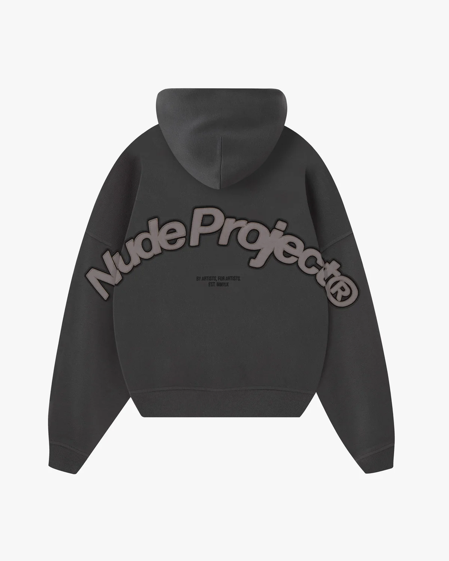 Beast Zip-Up Hoodie Ash