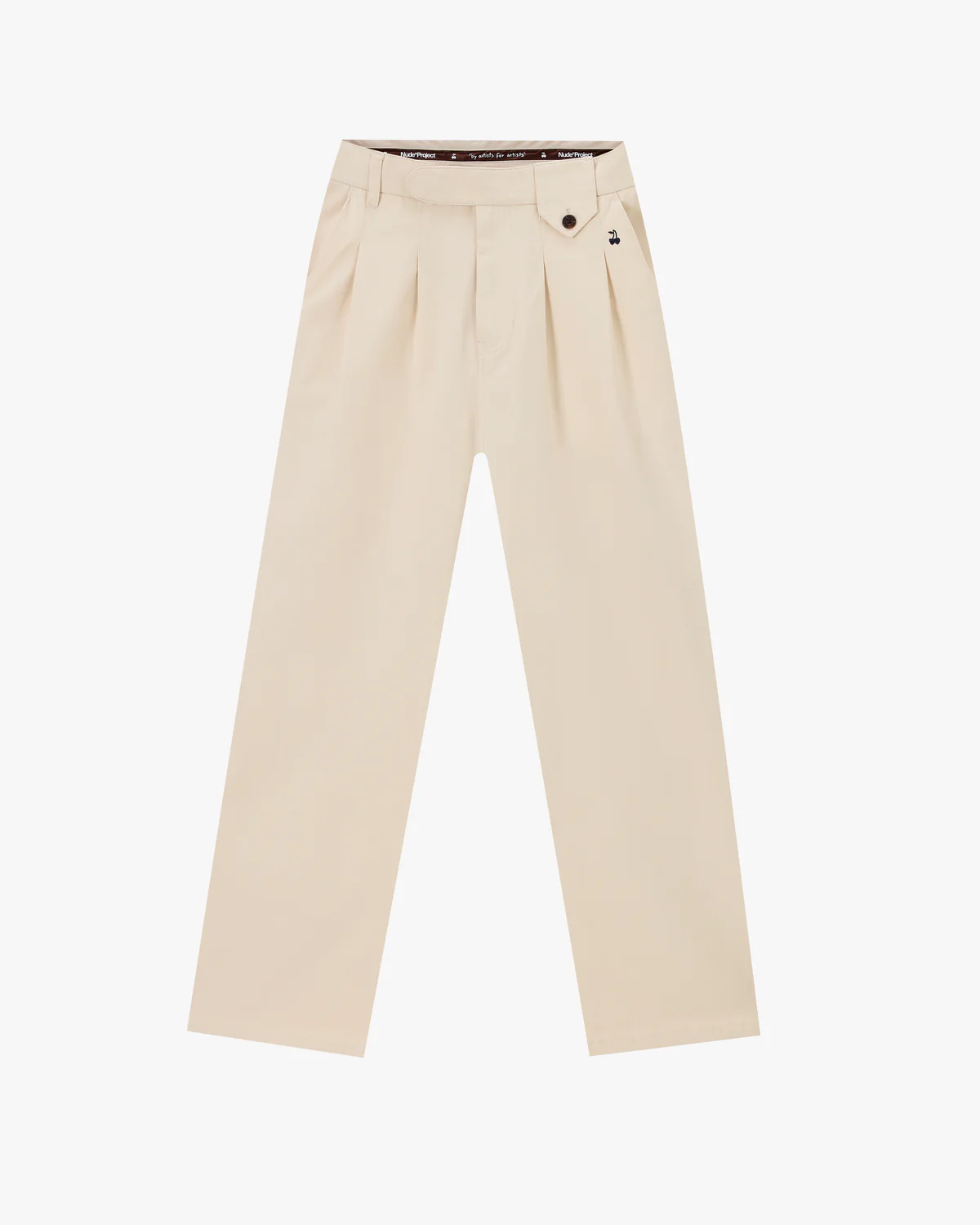 Vinyl Chino Pants Ecru