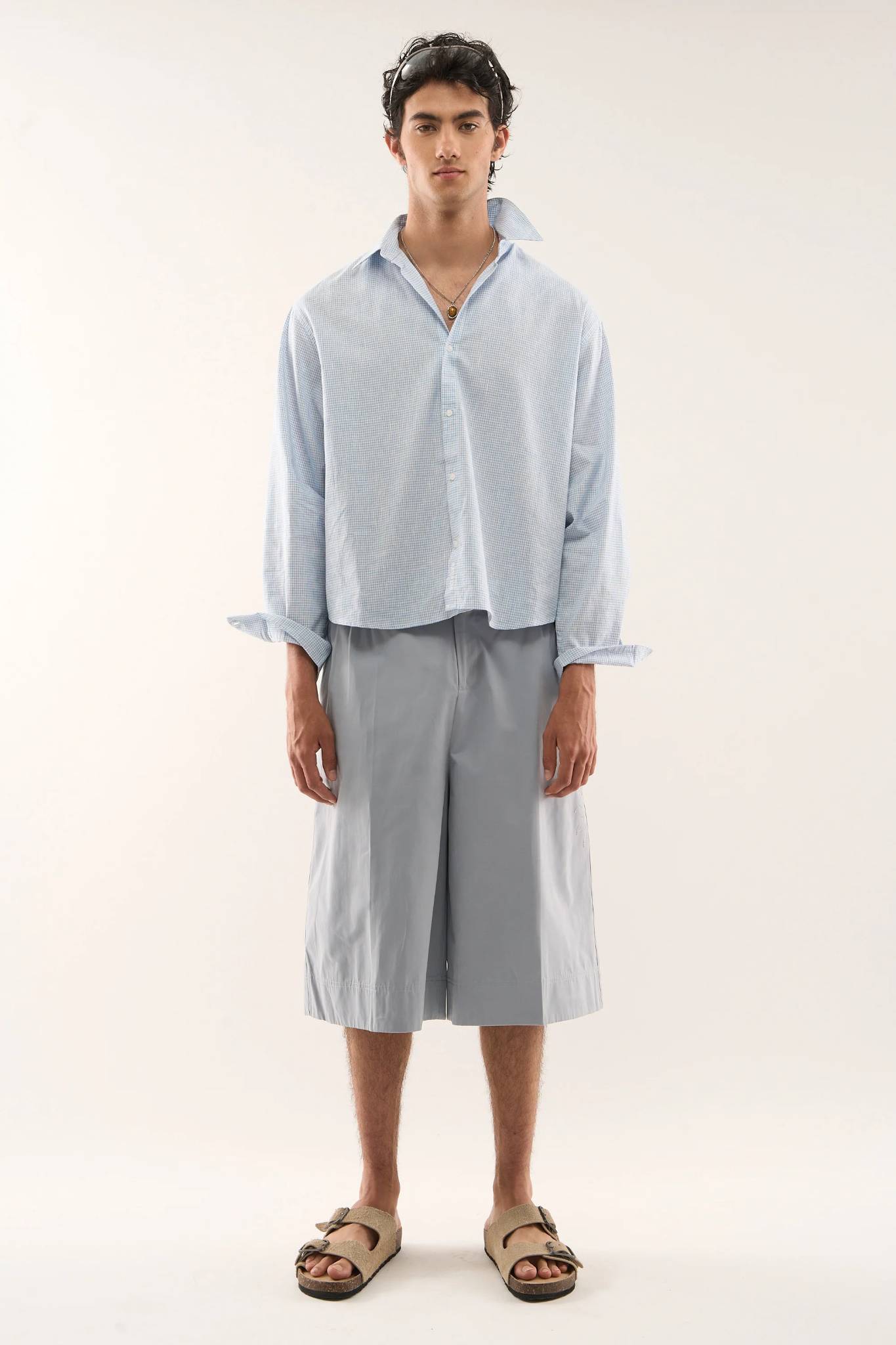Twin Checkered Blue Shirt