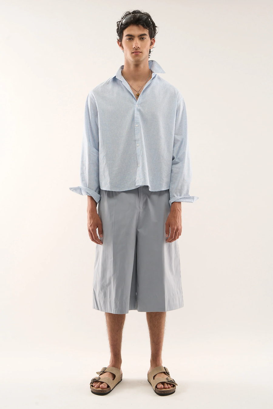 Twin Checkered Blue Shirt