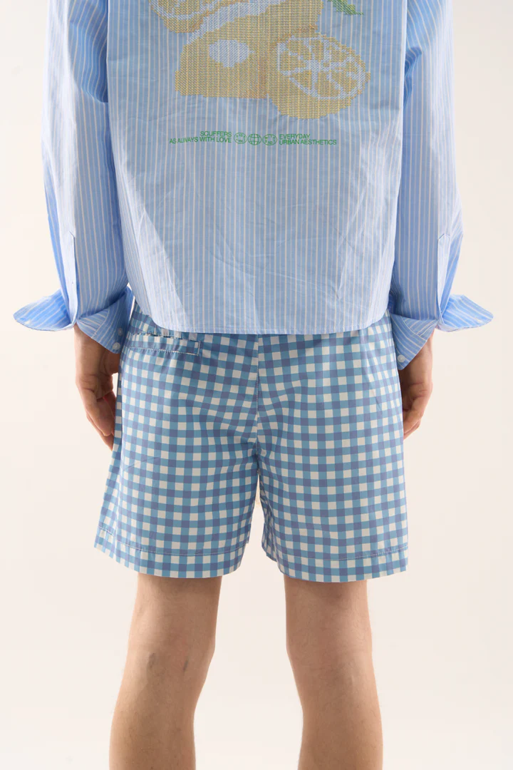 New Ibiza Checkered Blue Swimpants