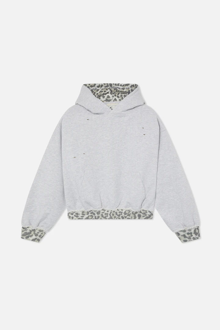 Leo Grey Melange Hoodie