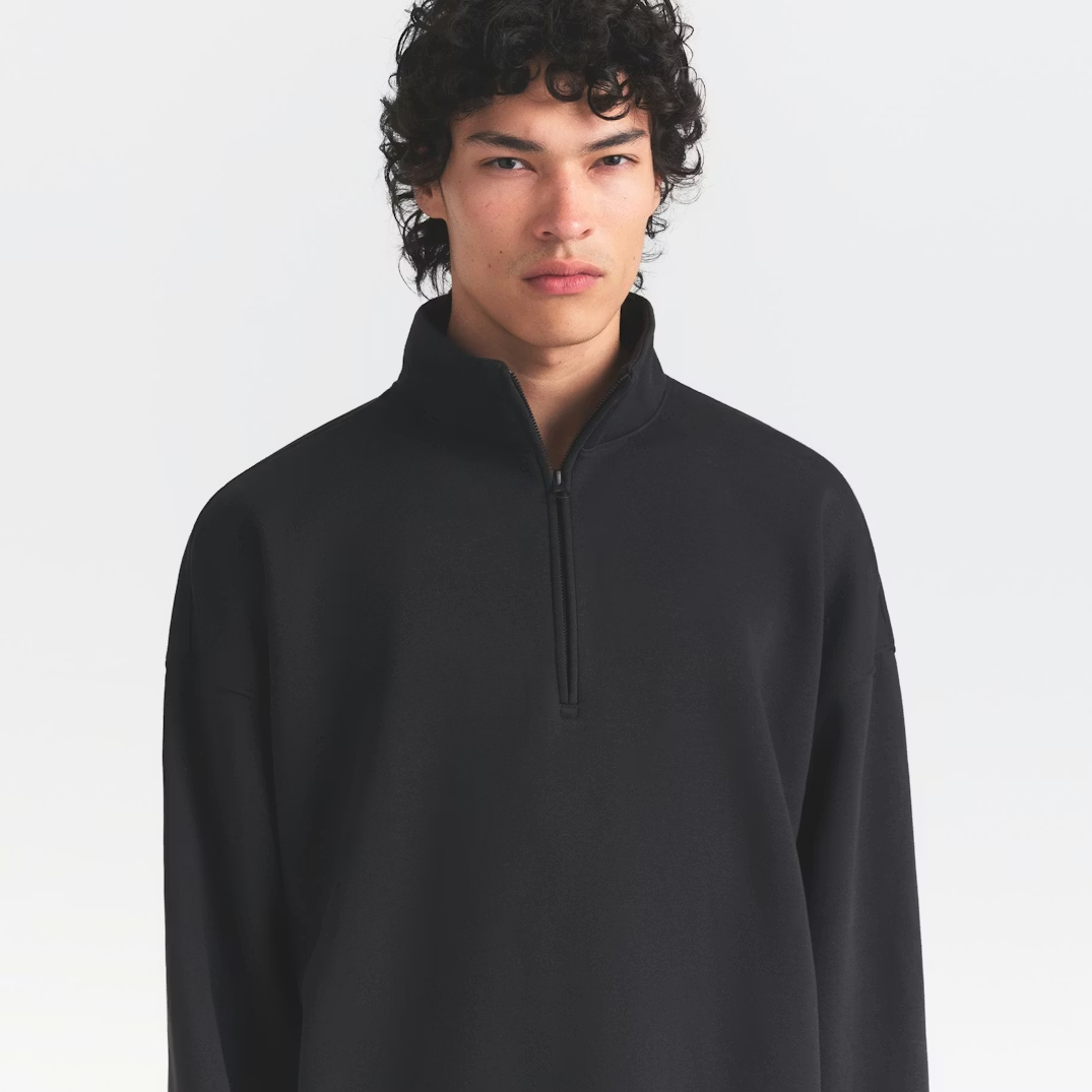 Mens Relaxed Quarter Zip