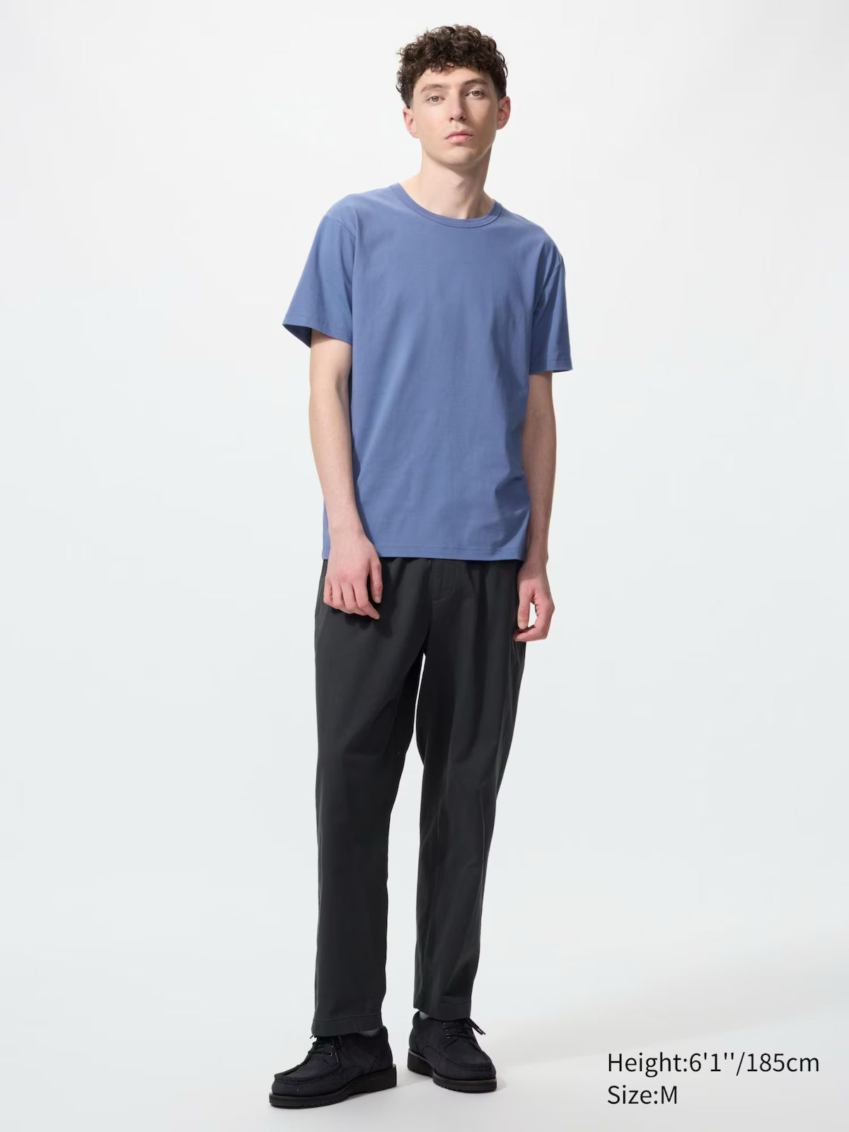 AIRism Cotton Crew Neck T-Shirt Light Blue