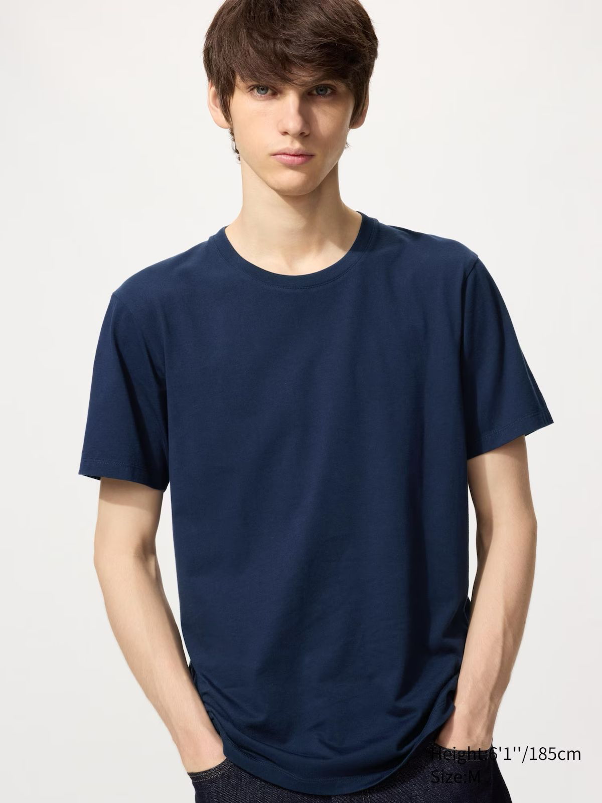 100% Supima Cotton T-Shirt Navy Blue