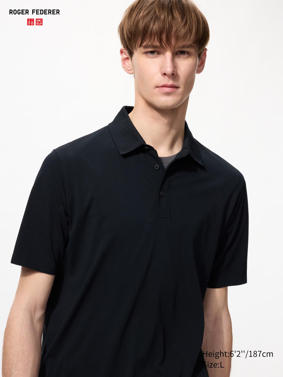 DRY-EX Polo Shirt (Cotton-Like) Black