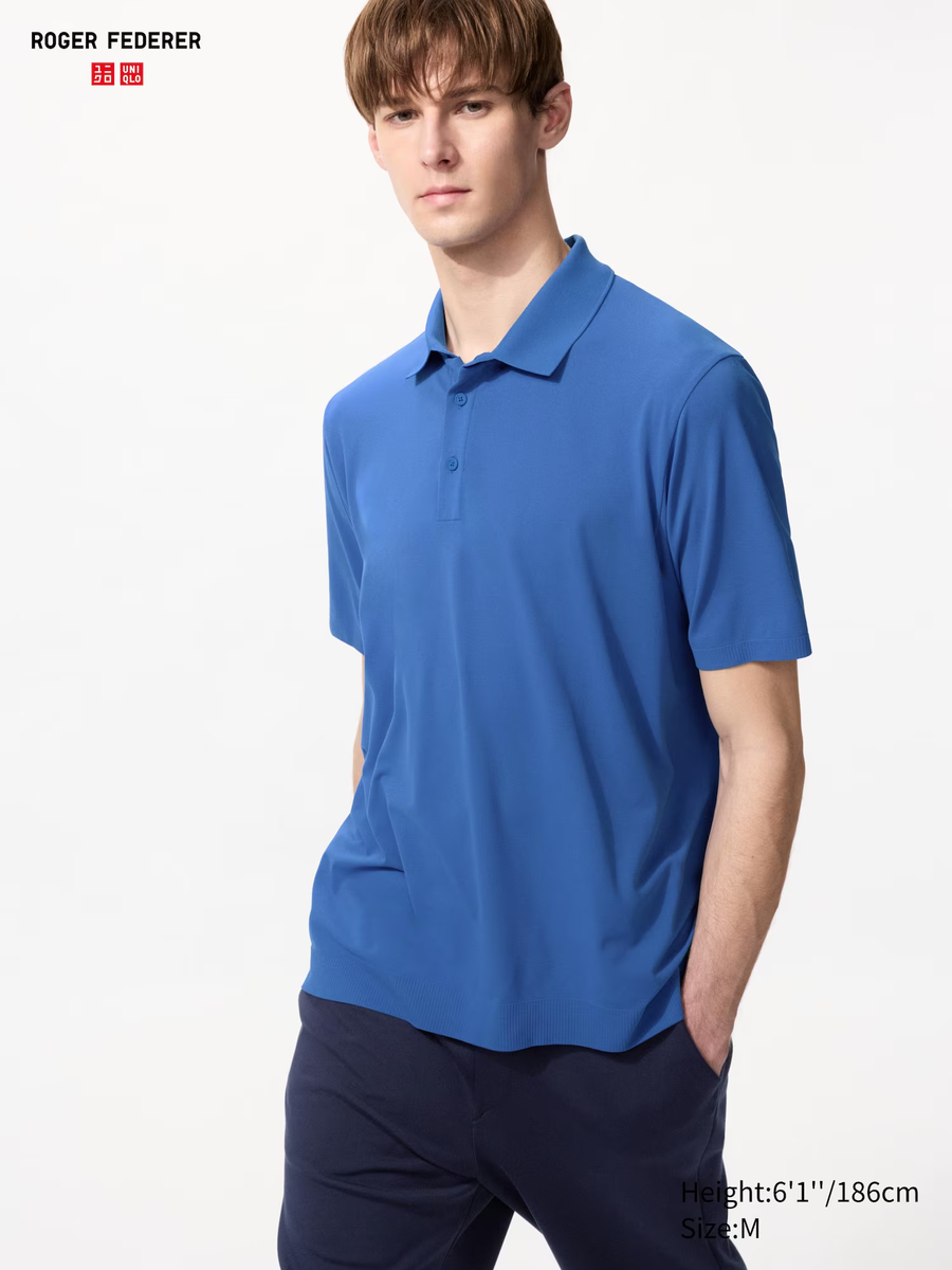 DRY-EX Polo Shirt (Cotton-Like) Blue