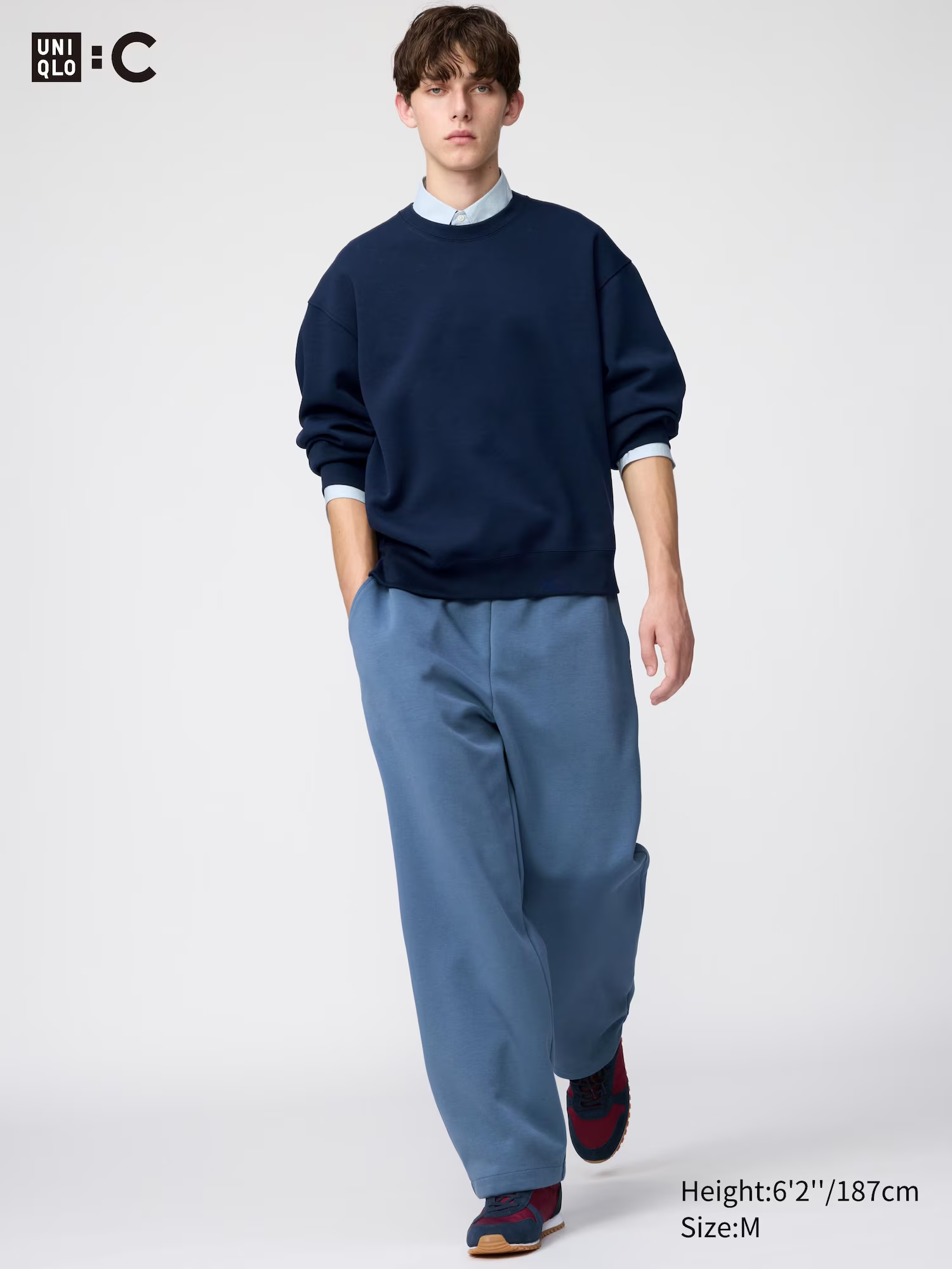 Sweat Wide Trousers Blue