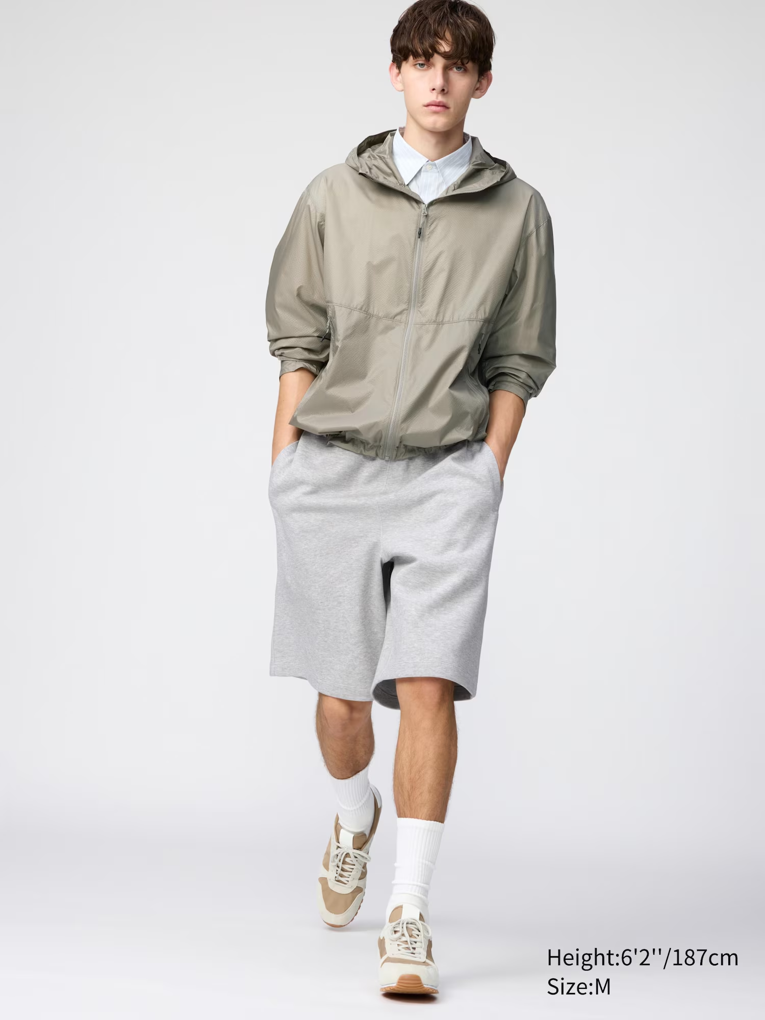 Sweat Wide Shorts Grey