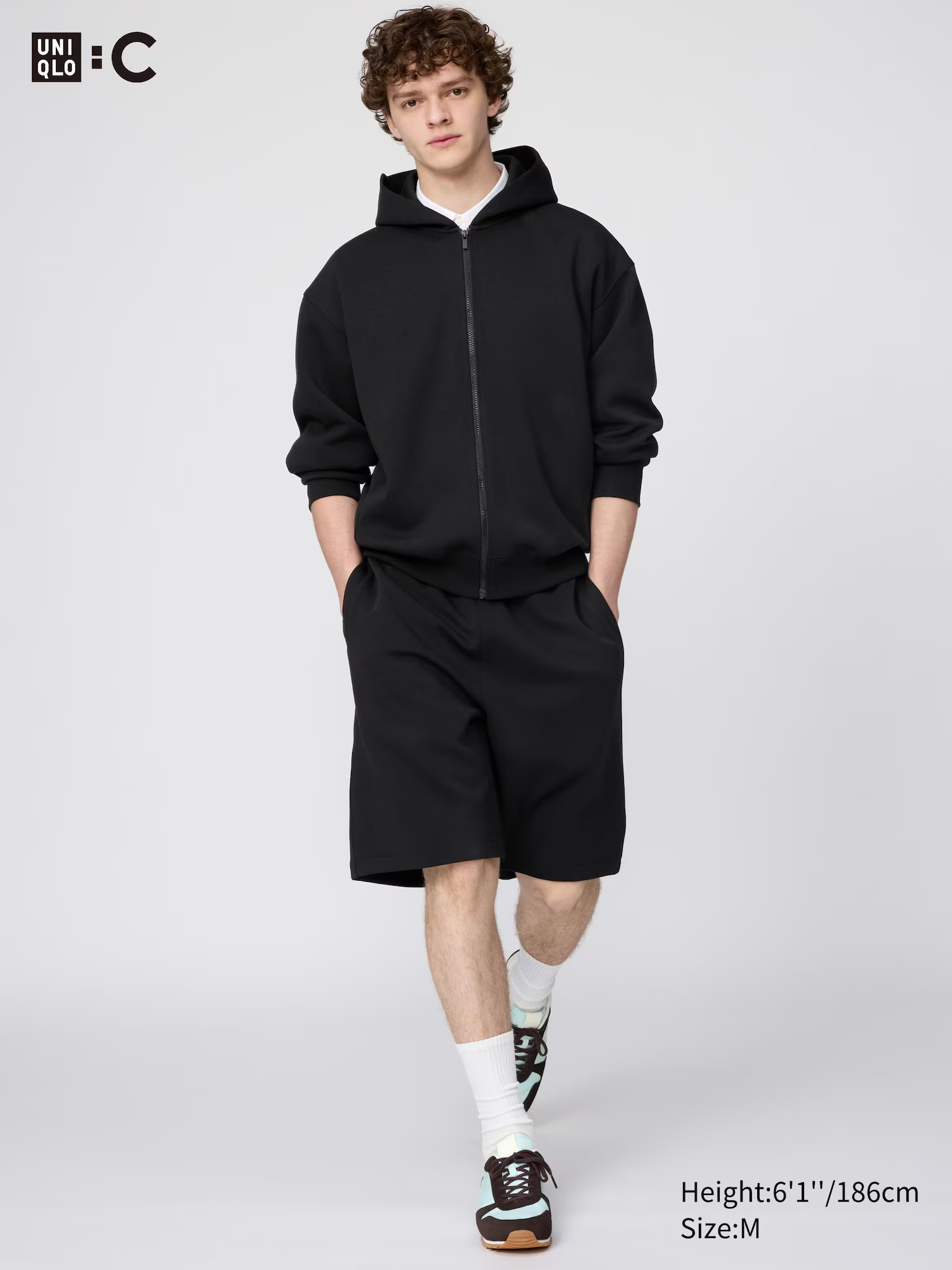 Sweat Wide Shorts Black