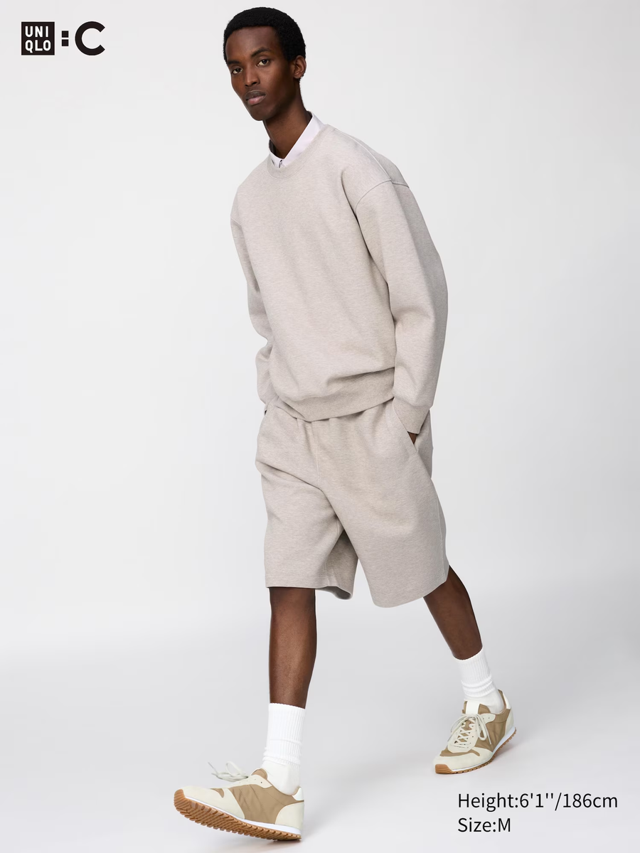 Sweat Wide Shorts Beige
