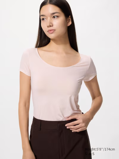 AIRism Scoop Neck T-Shirt