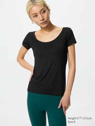 AIRism Scoop Neck T-Shirt